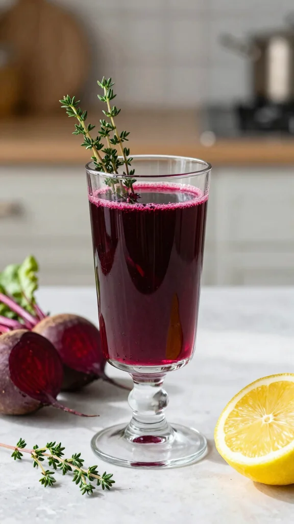 16 Beet Juice Recipes That Taste Better Than You’d Expect - 16. Beet and Thyme Juice 1