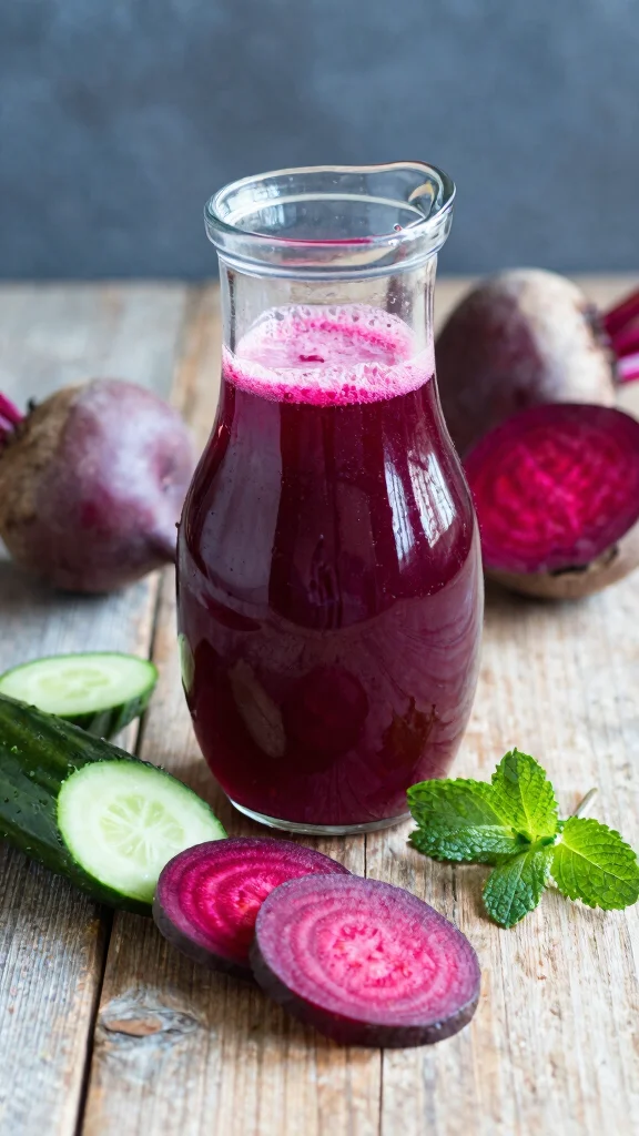 16 Beet Juice Recipes That Taste Better Than You’d Expect - 4. Beet and Cucumber Juice 1