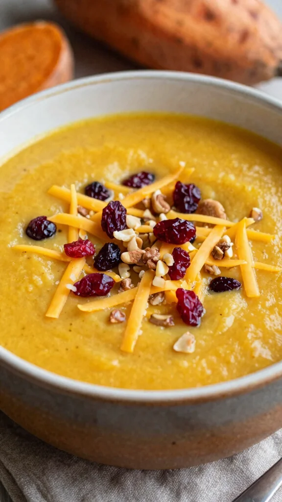 16 Loaded Baked Potato Soup Recipes for Cozy Nights - 12. Loaded Sweet Potato Soup 1