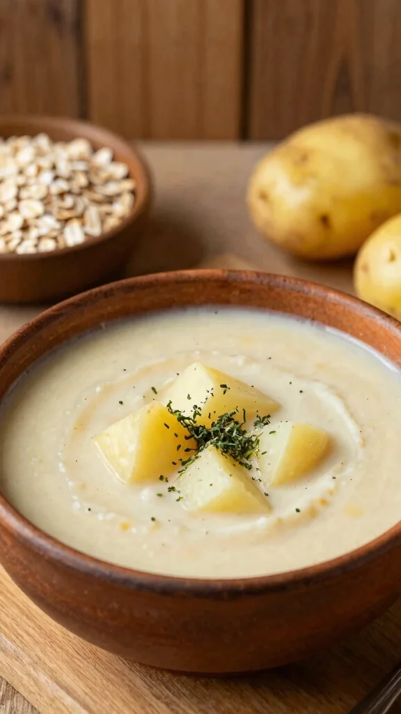 16 Loaded Baked Potato Soup Recipes for Cozy Nights - 14. Loaded Savory Oat Potato Soup 1
