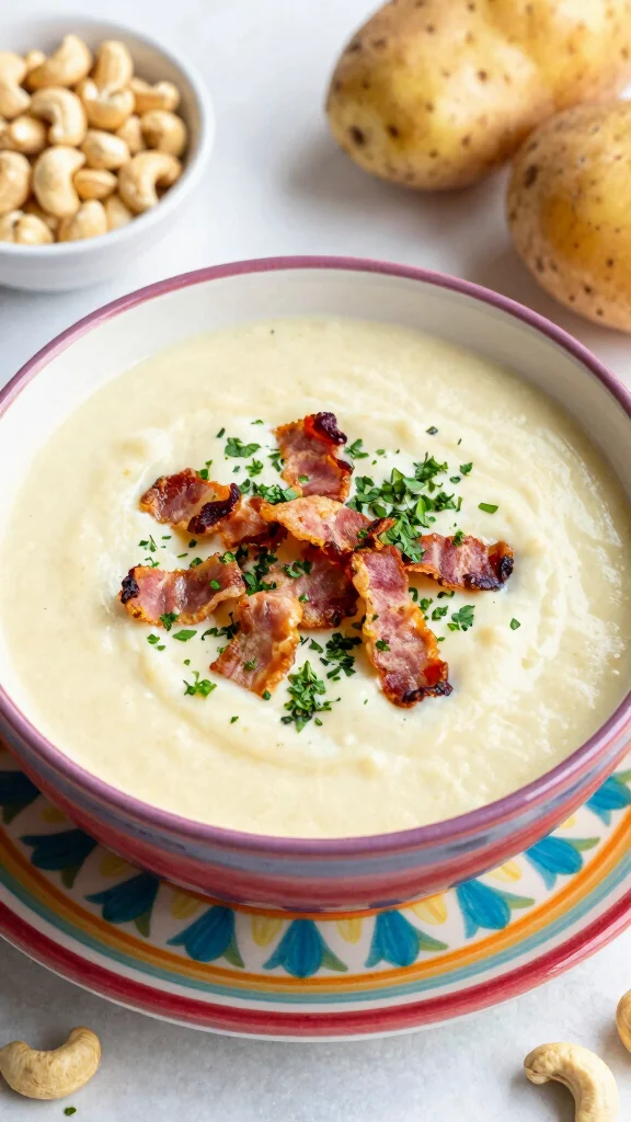16 Loaded Baked Potato Soup Recipes for Cozy Nights - 2. Vegan Loaded Baked Potato Soup 1