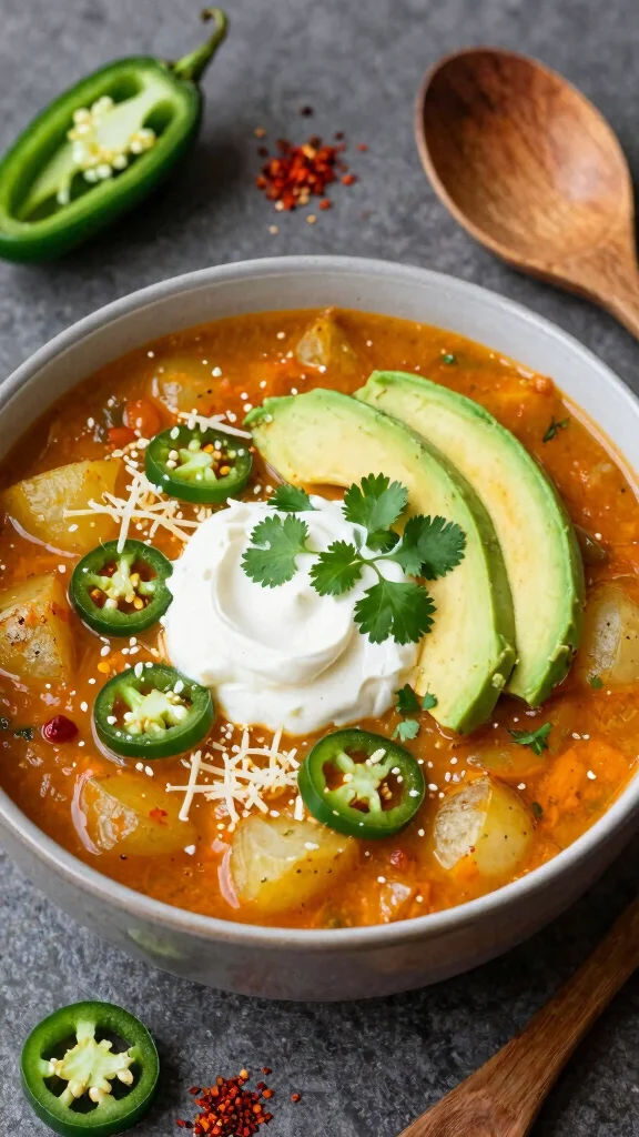 16 Loaded Baked Potato Soup Recipes for Cozy Nights - 3. Spicy Loaded Baked Potato Soup 1