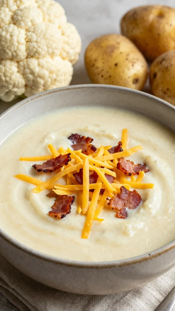 16 Loaded Baked Potato Soup Recipes for Cozy Nights - 5. Creamy Dreamy Loaded Cauliflower Potato Soup 1