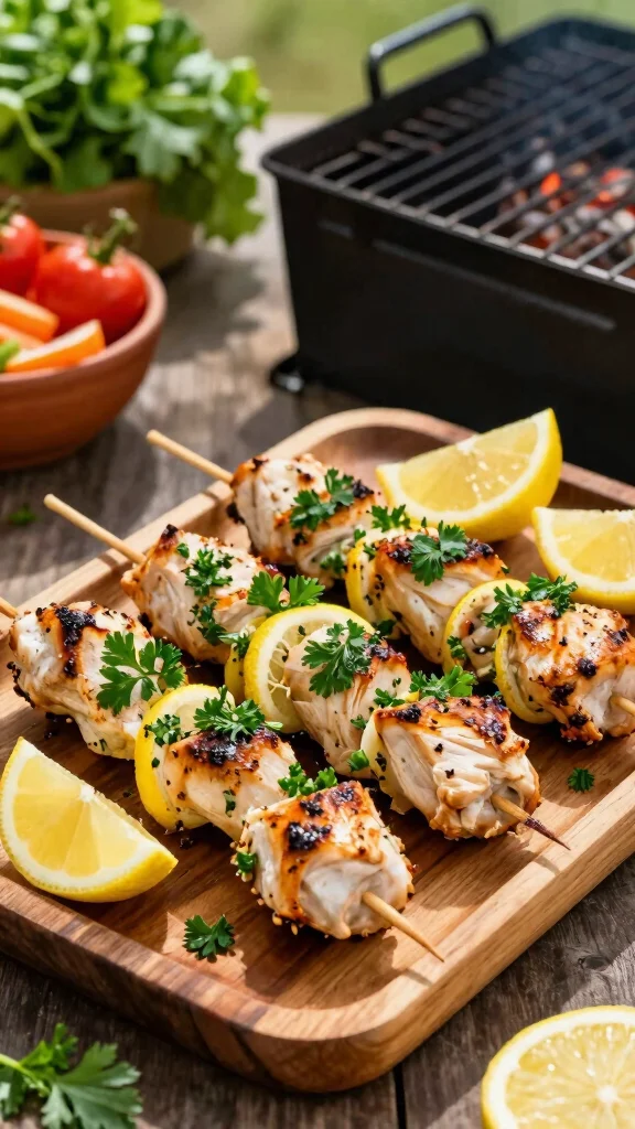 16 Moroccan Chicken Recipes With Warm Spices and Big Flavor - 15. Herb and Lemon Chicken Skewers 1