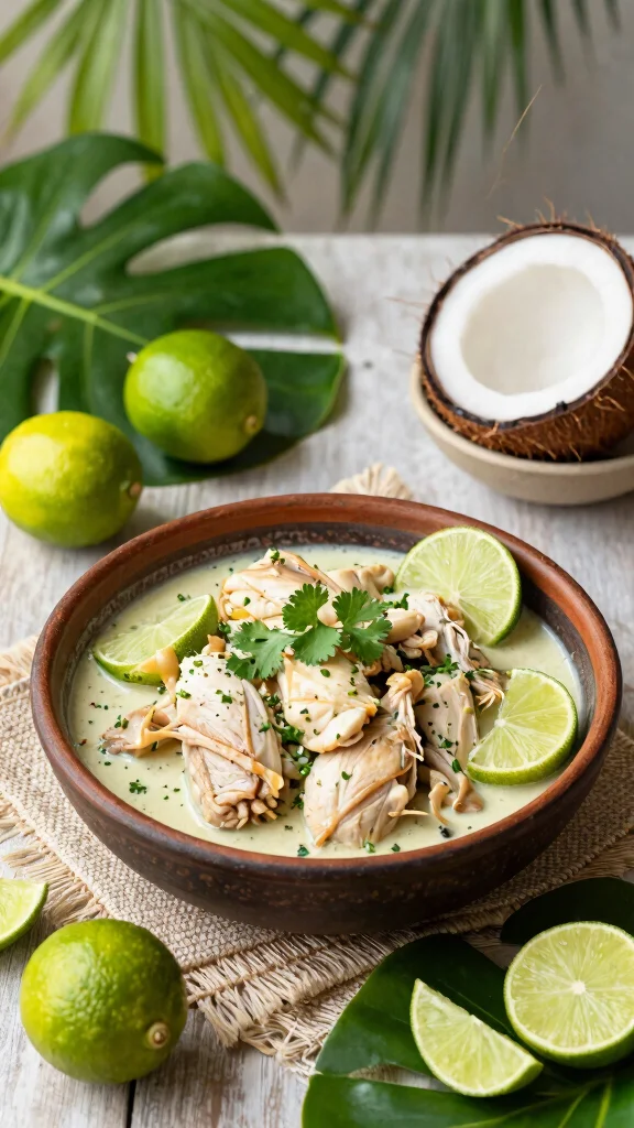 16 Moroccan Chicken Recipes With Warm Spices and Big Flavor - 6. Coconut and Lime Chicken Tagine 1