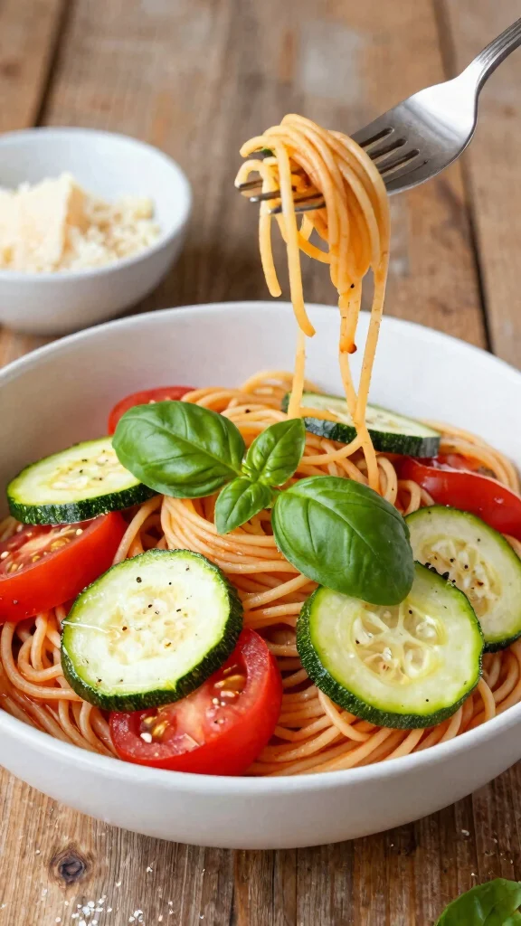 16 Tomato Pasta Recipes for Simple Weeknight Dinners - 7. Tomato and Zucchini Pasta 1