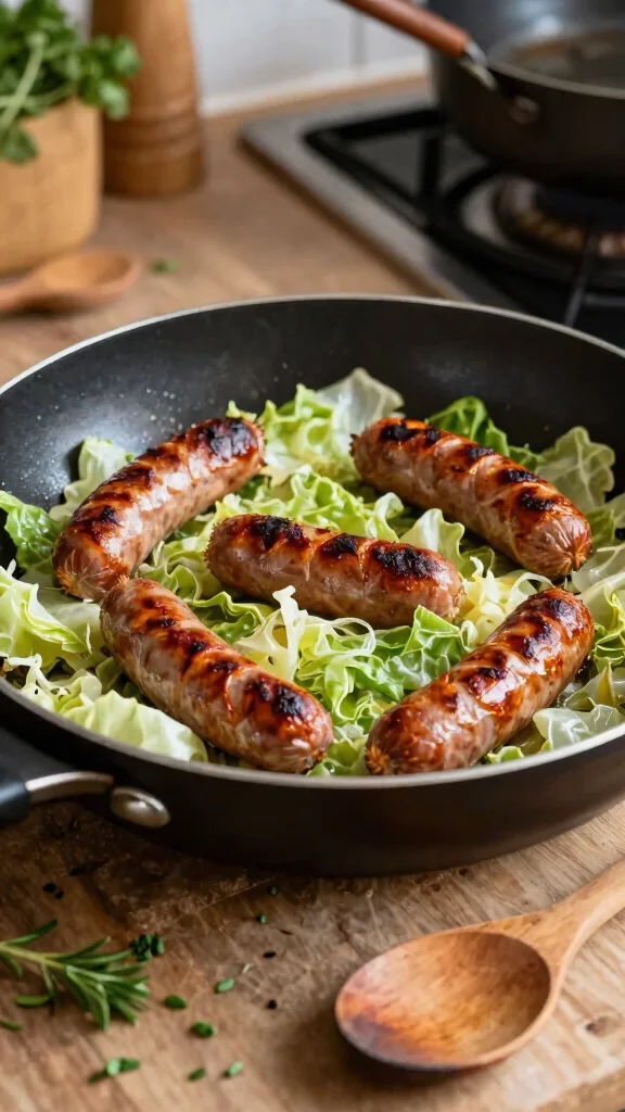 17 Cabbage Casserole Recipes That Are Cozy and Budget-Friendly - 3. Cabbage and Sausage Skillet Casserole 1