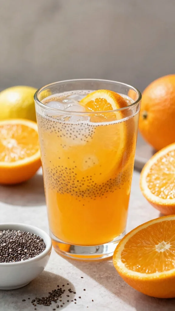 17 Juicing Recipes for Health That Taste Amazing Too - 11. Chia Seed Citrus Cooler 1