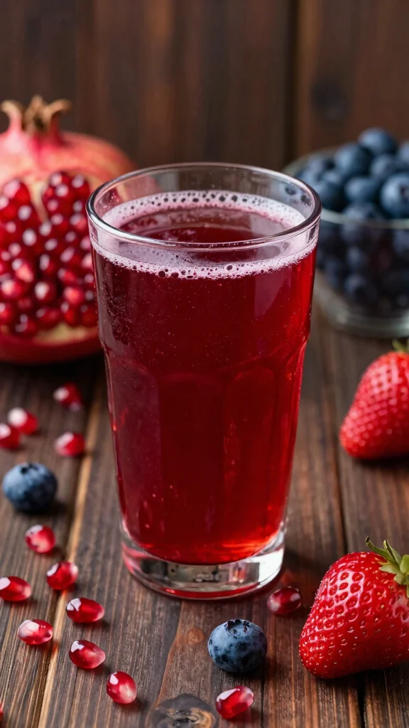 17 Juicing Recipes for Health That Taste Amazing Too - 16. Pomegranate & Berry Super Juice 1