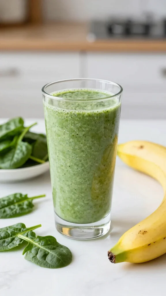 17 Juicing Recipes for Health That Taste Amazing Too - 17. Creamy Coconut Spinach Smoothie 1