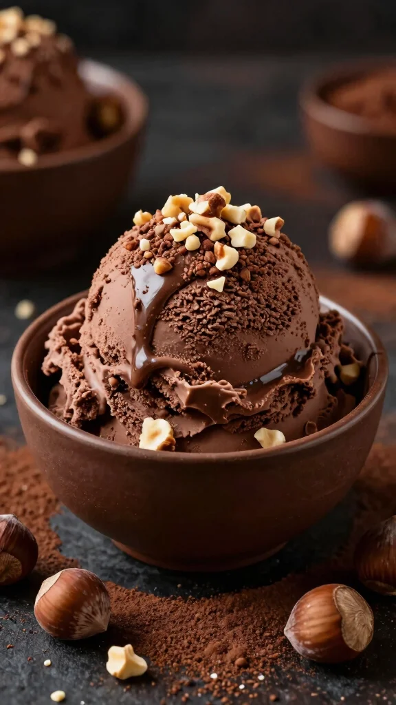17 Ninja Creami Protein Ice Cream Recipes That Taste Like a Treat - 17. Chocolate Hazelnut Protein Ice Cream 1