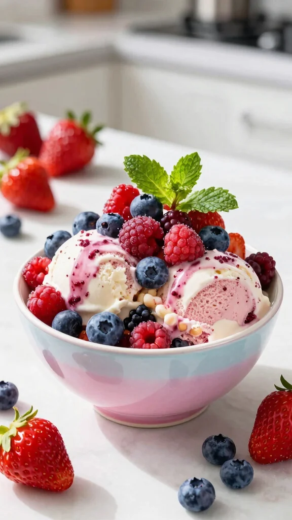17 Ninja Creami Protein Ice Cream Recipes That Taste Like a Treat - 2. Berry Blast Protein Ice Cream 1