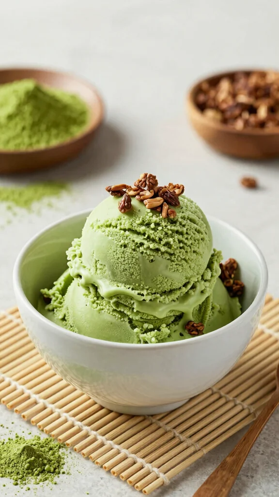 17 Ninja Creami Protein Ice Cream Recipes That Taste Like a Treat - 4. Matcha Green Tea Crunch 1