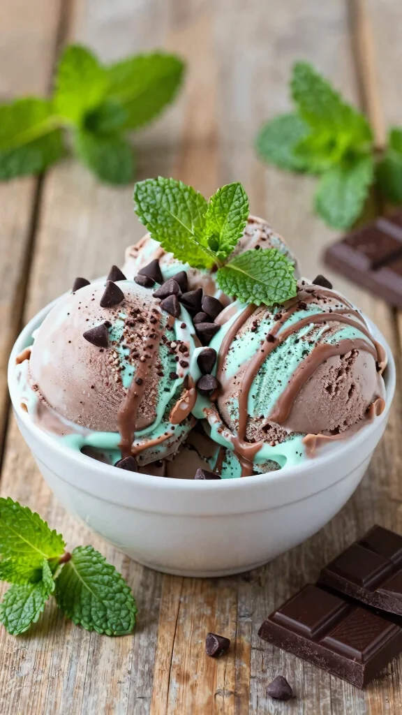 17 Ninja Creami Protein Ice Cream Recipes That Taste Like a Treat - 7. Chocolate Mint Chip Protein Ice Cream 1