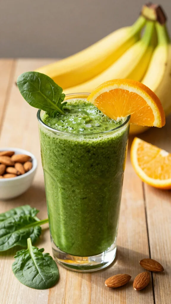 17 Orange Juice Recipes to Brighten Up Your Morning - 4. Green Energy Citrus Smoothie 1