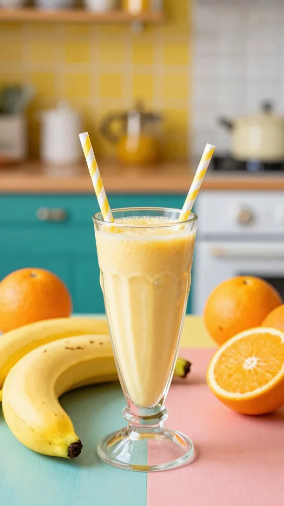 17 Orange Juice Recipes to Brighten Up Your Morning - 7. Energizing Orange Banana Smoothie 1