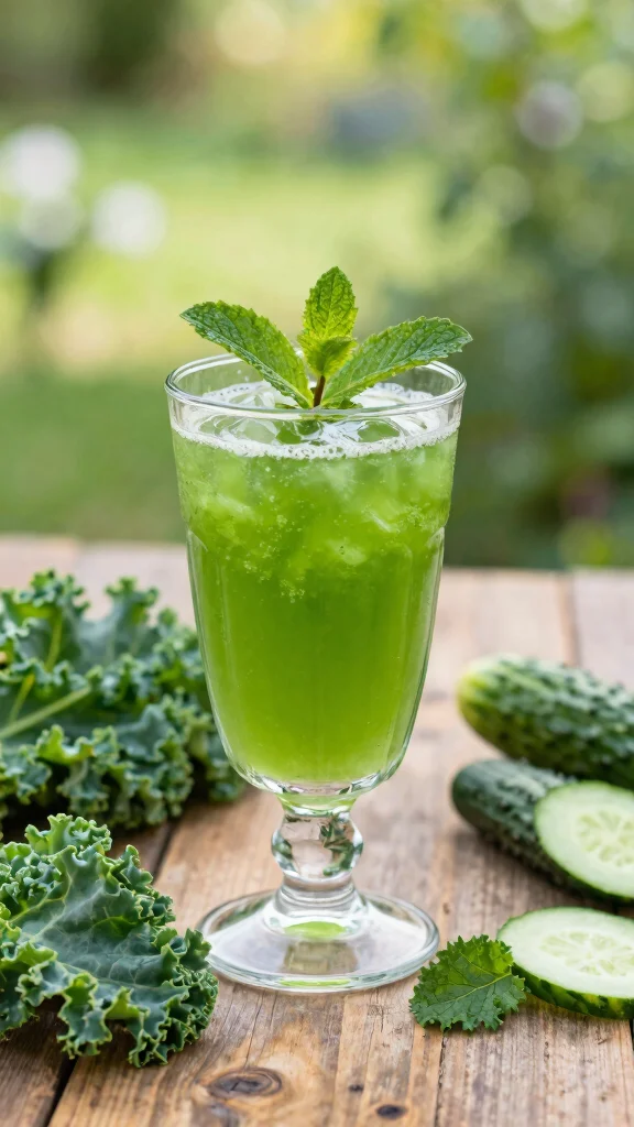 17 Orange Juice Recipes to Brighten Up Your Morning - 8. Citrus Mint Green Juice 1