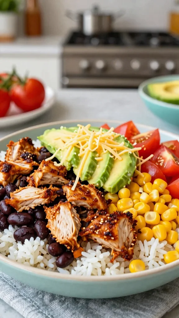 18 Chicken Rice Bowl Recipes for Quick Meal Prep - 12. Taco Chicken Rice Bowl 1