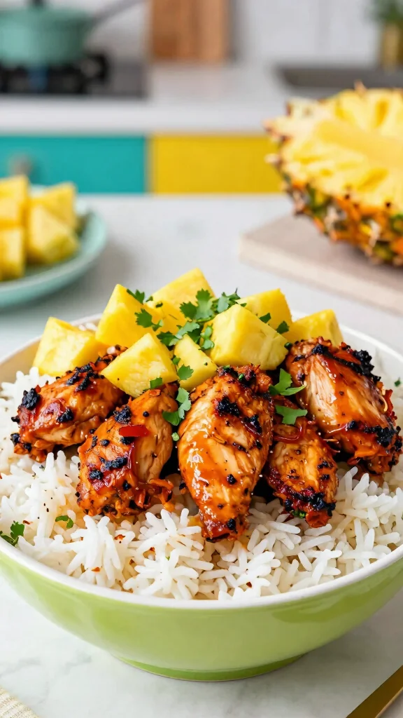 18 Chicken Rice Bowl Recipes for Quick Meal Prep - 14. Jerk Chicken Rice Bowl 1