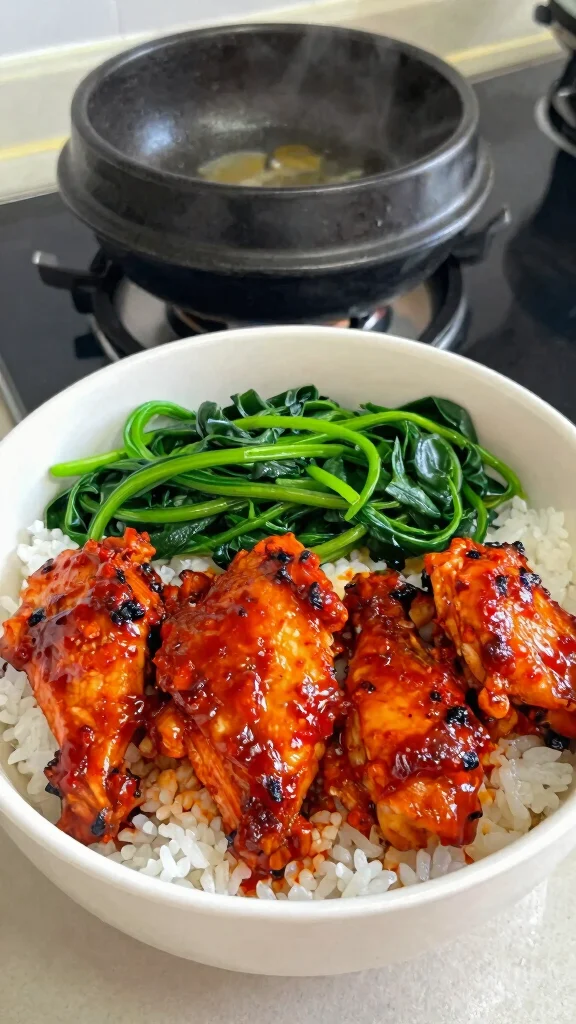 18 Chicken Rice Bowl Recipes for Quick Meal Prep - 8. Korean Gochujang Chicken Bowl 1