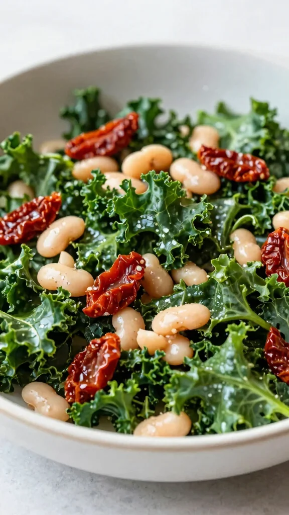 18 Dense Bean Salad Recipes for Easy High-Protein Lunches - 7. White Bean and Kale Salad 1