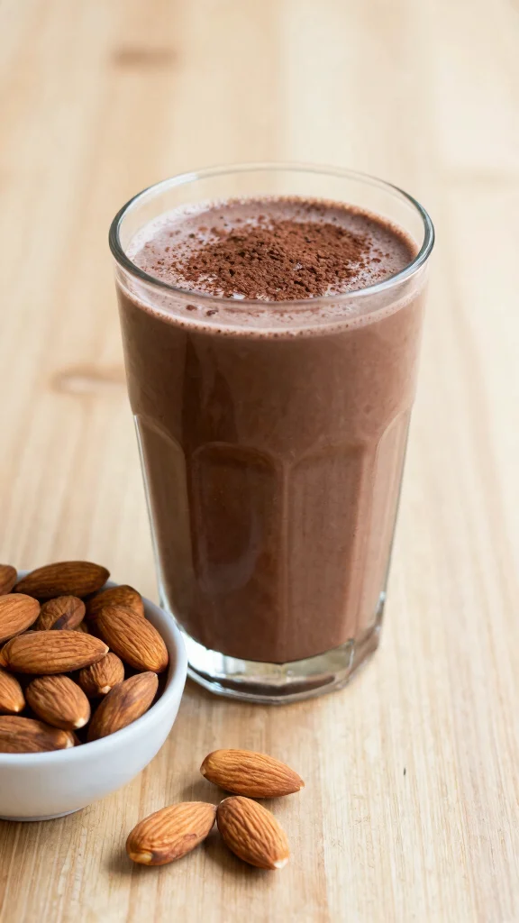 18 Juice Recipes You Can Make With or Without a Juicer - 12. Almond Milk and Chocolate Juice 1