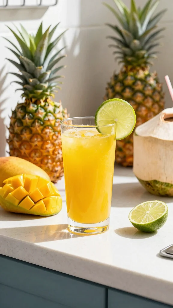 18 Juice Recipes You Can Make With or Without a Juicer - 5. Tropical Mango and Pineapple Juice 1