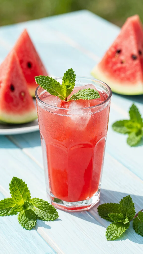 18 Juice Recipes You Can Make With or Without a Juicer - 7. Watermelon and Mint Juice 1