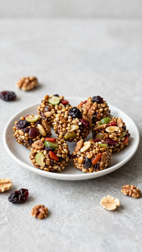18 Meatless Meals That Keep You Full and Happy - 17. Fruit and Nut Energy Bites 1