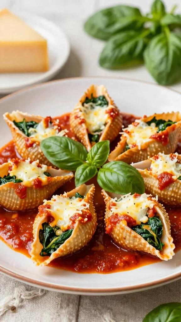 18 Meatless Meals That Keep You Full and Happy - 8. Spinach and Ricotta Stuffed Shells 1
