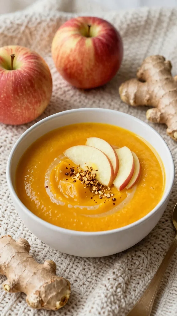 19 Creamy Butternut Squash Soup Recipes You'll Want to Make on Repeat - 12. Butternut Squash Soup with Apples and Ginger 1