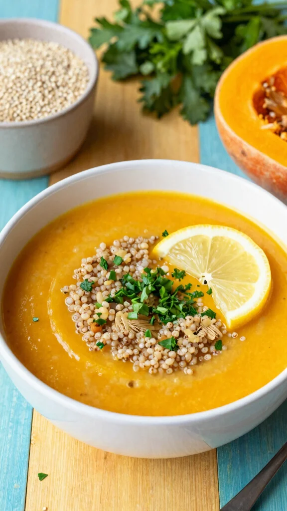 19 Creamy Butternut Squash Soup Recipes You'll Want to Make on Repeat - 17. Butternut Squash and Quinoa Soup 1