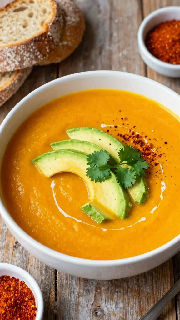 19 Creamy Butternut Squash Soup Recipes You'll Want to Make on Repeat - 4. Spicy Butternut Squash Soup with Chipotle 1