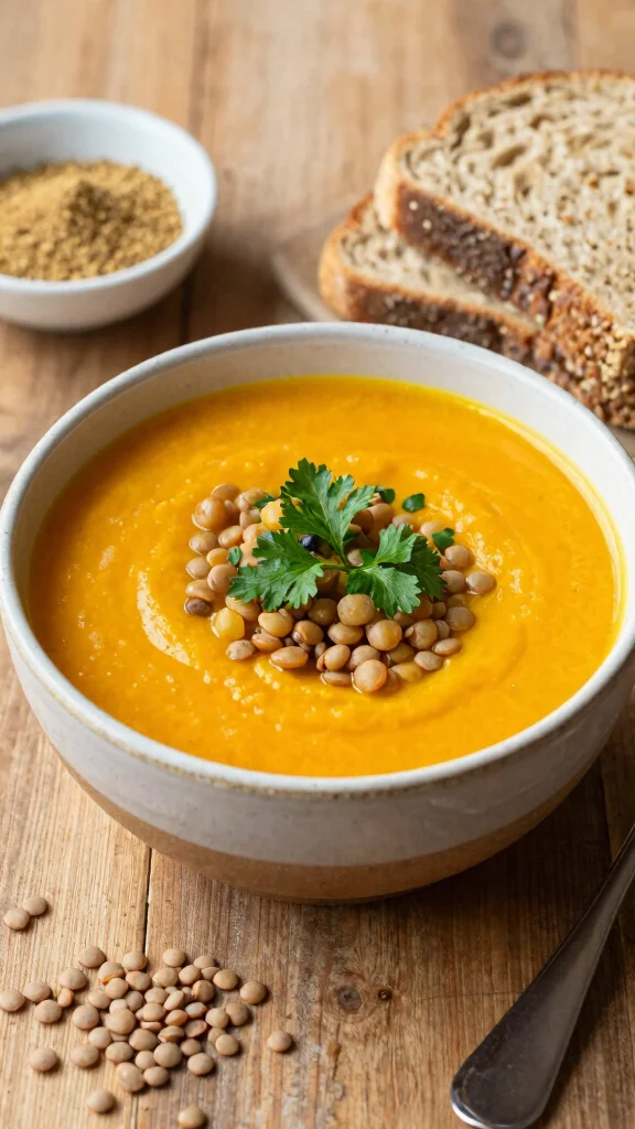 19 Creamy Butternut Squash Soup Recipes You'll Want to Make on Repeat - 5. Butternut Squash and Lentil Soup 1