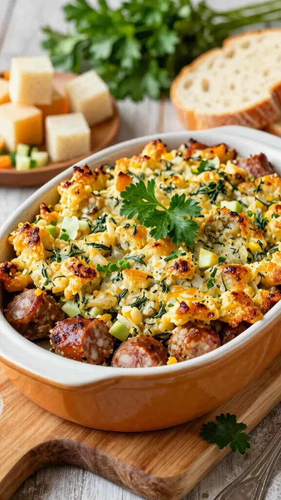19 Sausage Stuffing Recipes Perfect for Holidays and Cozy Dinners - 1. Classic Herb and Sausage Stuffing 1