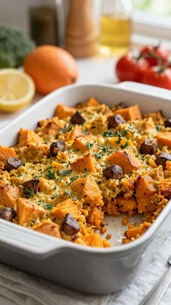 19 Sausage Stuffing Recipes Perfect for Holidays and Cozy Dinners - 10. Sweet Potato and Sausage Stuffing 1