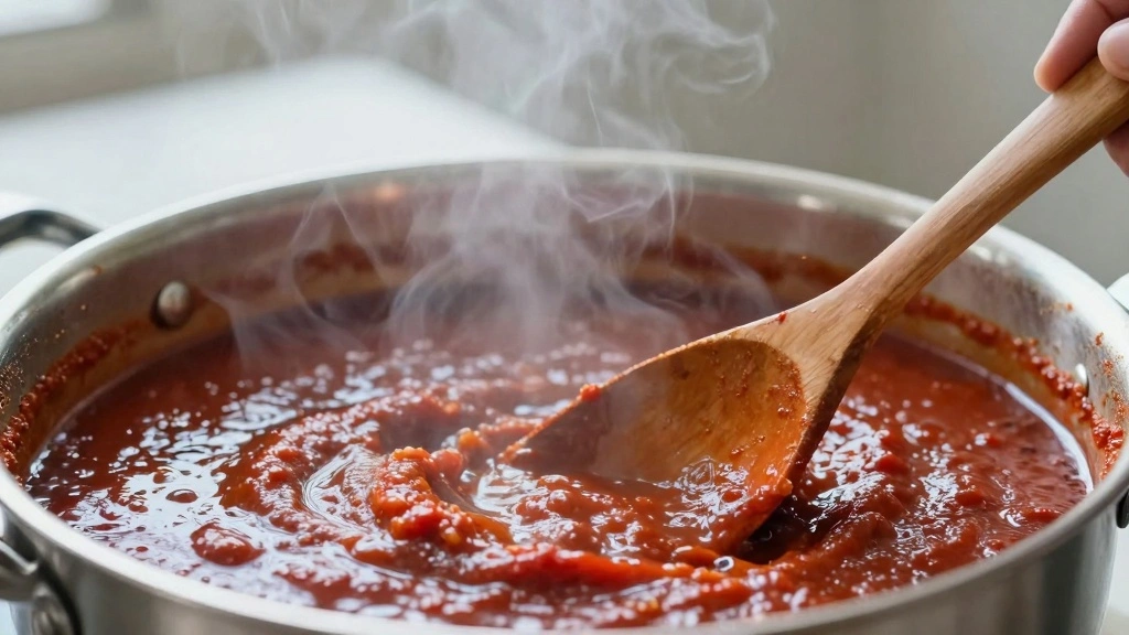 Chicken Parm Sandwich With Crispy Chicken, Melty Mozzarella, and Marinara - Step 4: Reduce Marinara Sauce 1