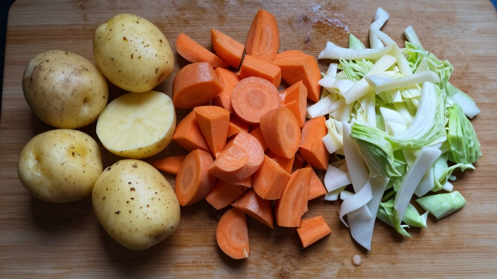 Corned Beef and Cabbage  That's Tender, Classic, and Perfect for St. Patrick�s Day - Step 4: Prepare the Vegetables 1