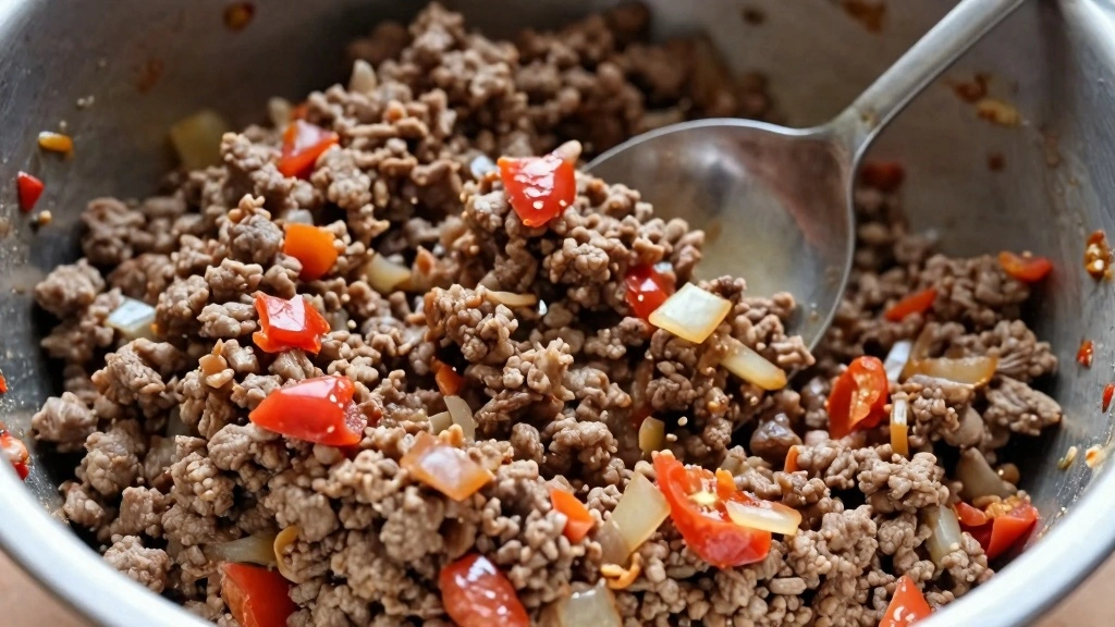 Cowboy Cornbread Casserole  That's Hearty, Cheesy, and Family-Dinner Approved - Step 4: Combine Meat Mixture 1