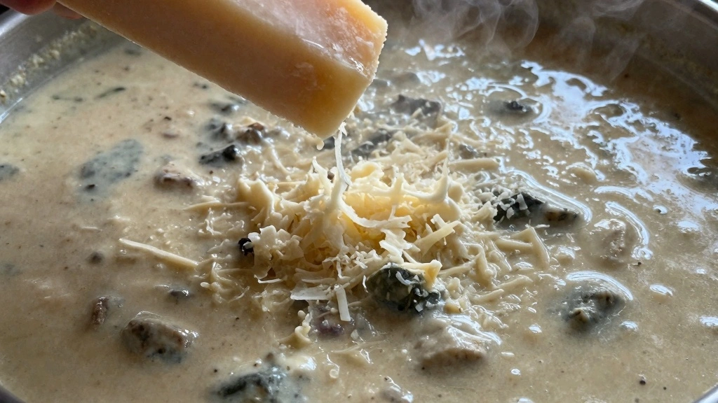 Creamy Parmesan Italian Sausage Soup That's Rich, Cozy, and Packed With Flavor - Step 7: Incorporate Parmesan Cheese 1