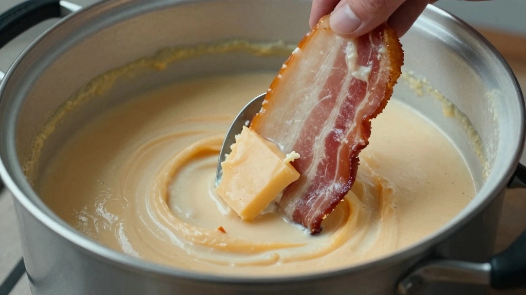 Crockpot Loaded Potato Soup That's Ultra Creamy and Totally Hands-Off - Step 5: Add Cheese and Bacon 1