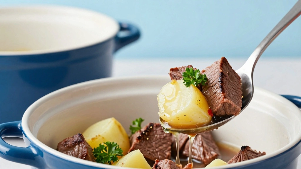 Crockpot Steak Bites and Potatoes That Come Out Tender, Garlicky, and Delicious - Step 7: Serve the Dish 1