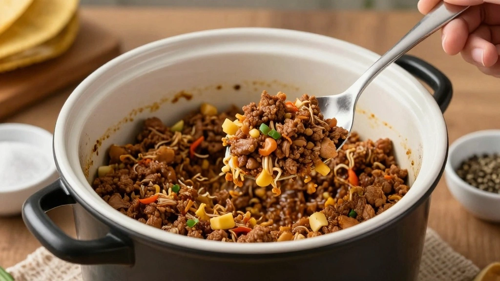 Crockpot Taco Meat That's Juicy, Bold, and Perfect for Meal Prep - Step 6: Adjust Seasoning 1