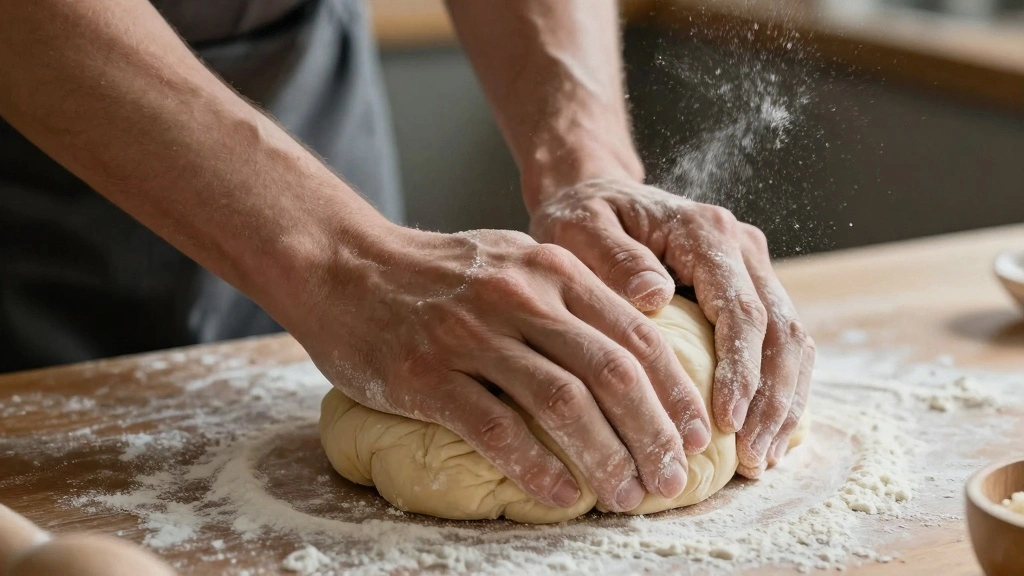 Focaccia Muffins With Crispy Edges, Fluffy Centers, and Garlic Herb Flavor - Step 3: Knead the Dough 1