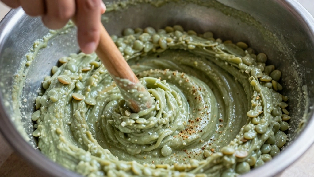 Lentil Spinach Flatbread That's High-Protein, Crispy, and Weeknight Easy - Step 3: Season the Batter 1