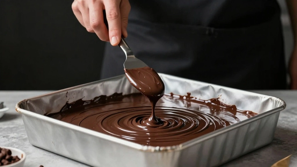 Matilda Chocolate Cake That's Ultra Fudgy, Moist, and Totally Iconic - Step 5: Pour Batter into Pan 1