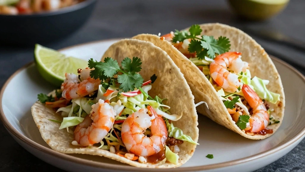 Shrimp Tacos With Cabbage Slaw That Are Bright, Crunchy, and Weeknight Fast - Step 7: Assemble the Tacos 1