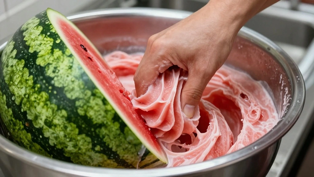 Watermelon Sorbet Recipe That Tastes Like Summer and Takes Minutes to Prep - Step 5: Churn the Sorbet 1