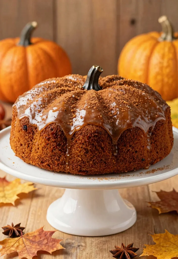 16 Best Pumpkin Pound Cake Recipes for Fall Baking - 12. Gingerbread Pumpkin Pound Cake 1
