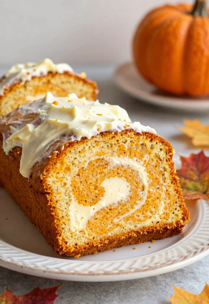 16 Best Pumpkin Pound Cake Recipes for Fall Baking - 14. Pumpkin Pound Cake with Cream Cheese Swirl 1